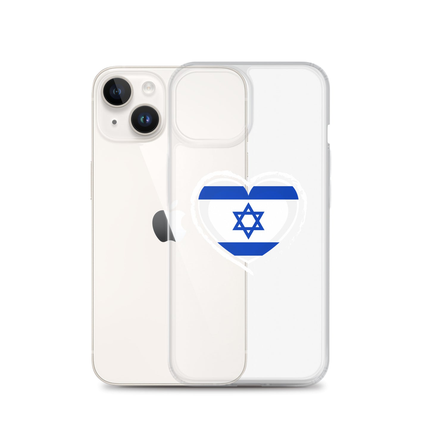 0-A-00 Israel heart Clear Case for iPhone®