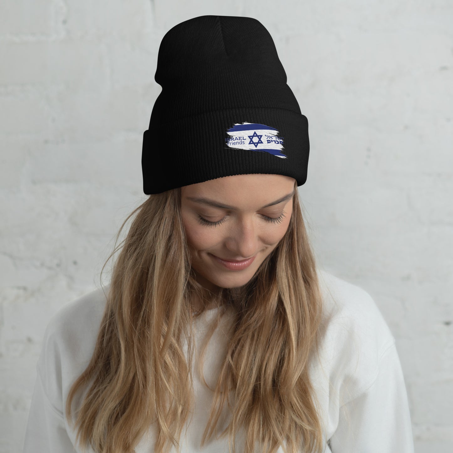 01-00 Israel friend Cuffed Beanie