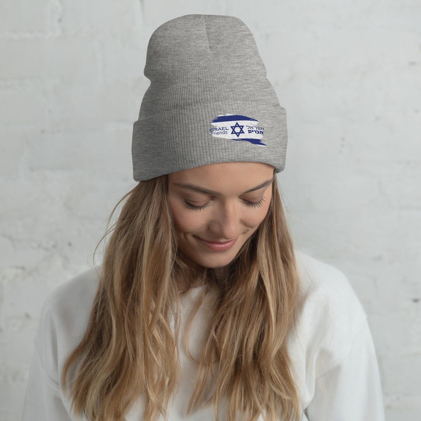 01-00 Israel friend Cuffed Beanie