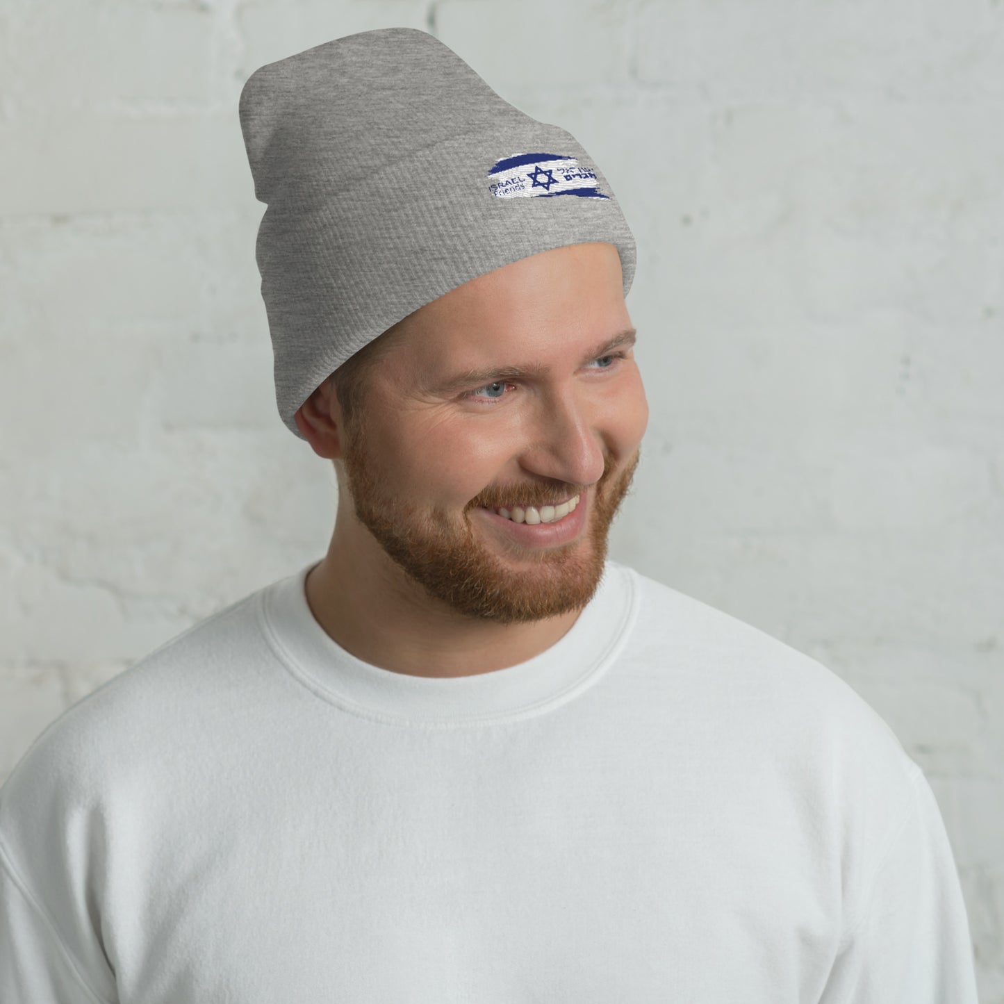 01-00 Israel friend Cuffed Beanie