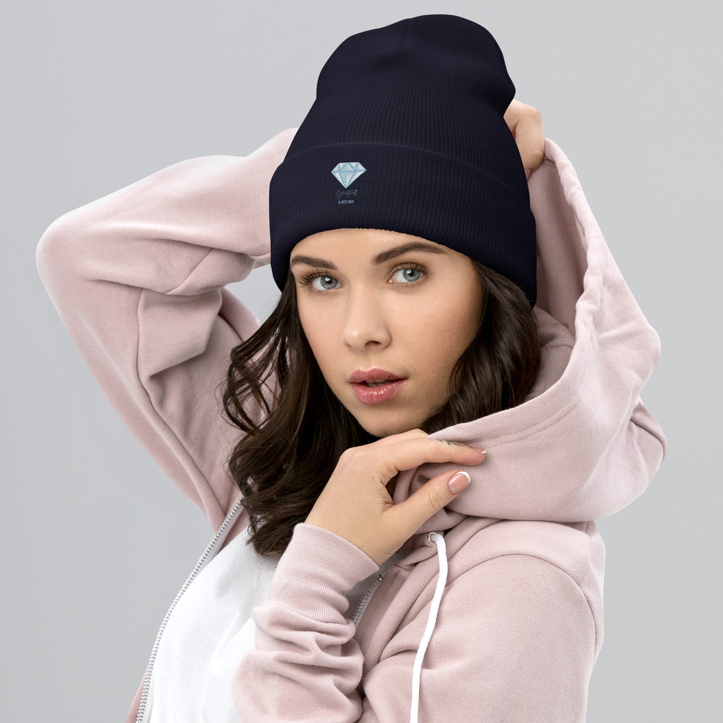 Umgeschlagene Beanie