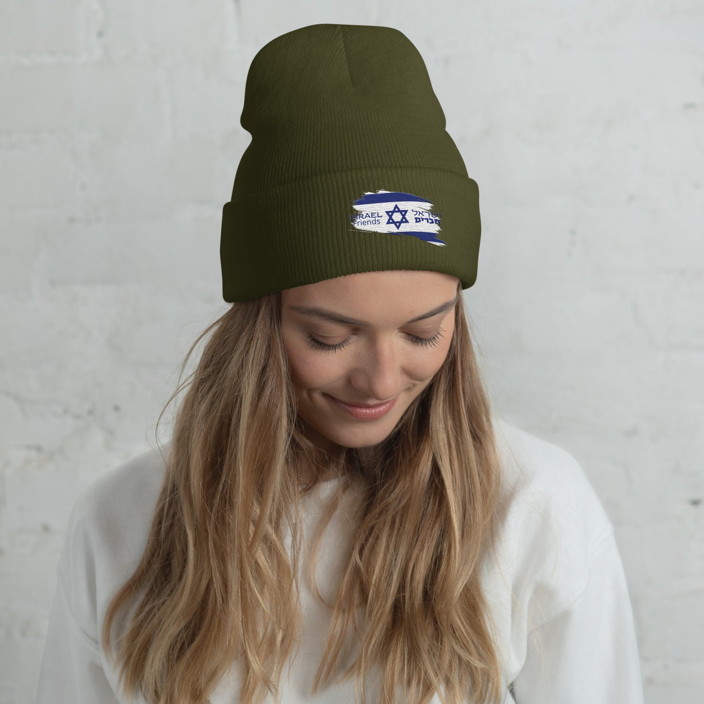 01-00 Israel friend Cuffed Beanie