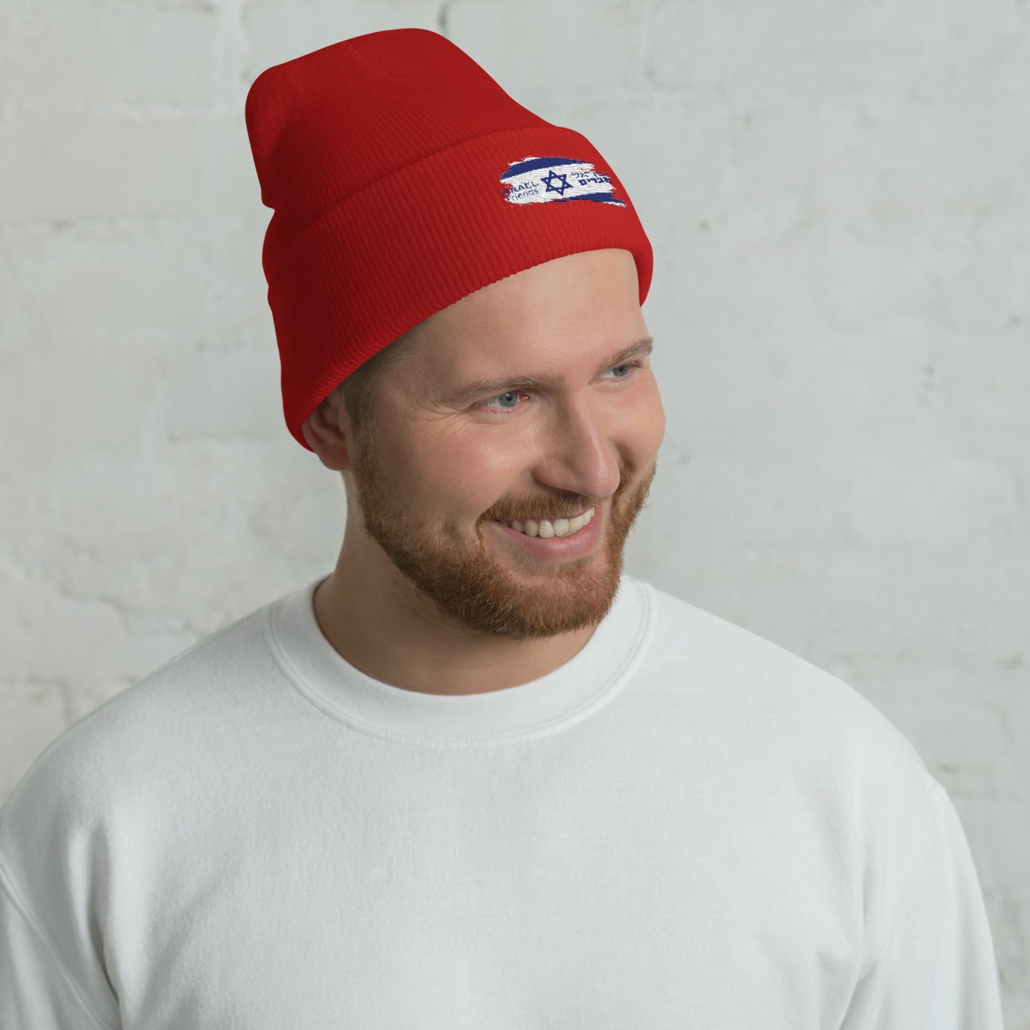 01-00 Israel friend Cuffed Beanie