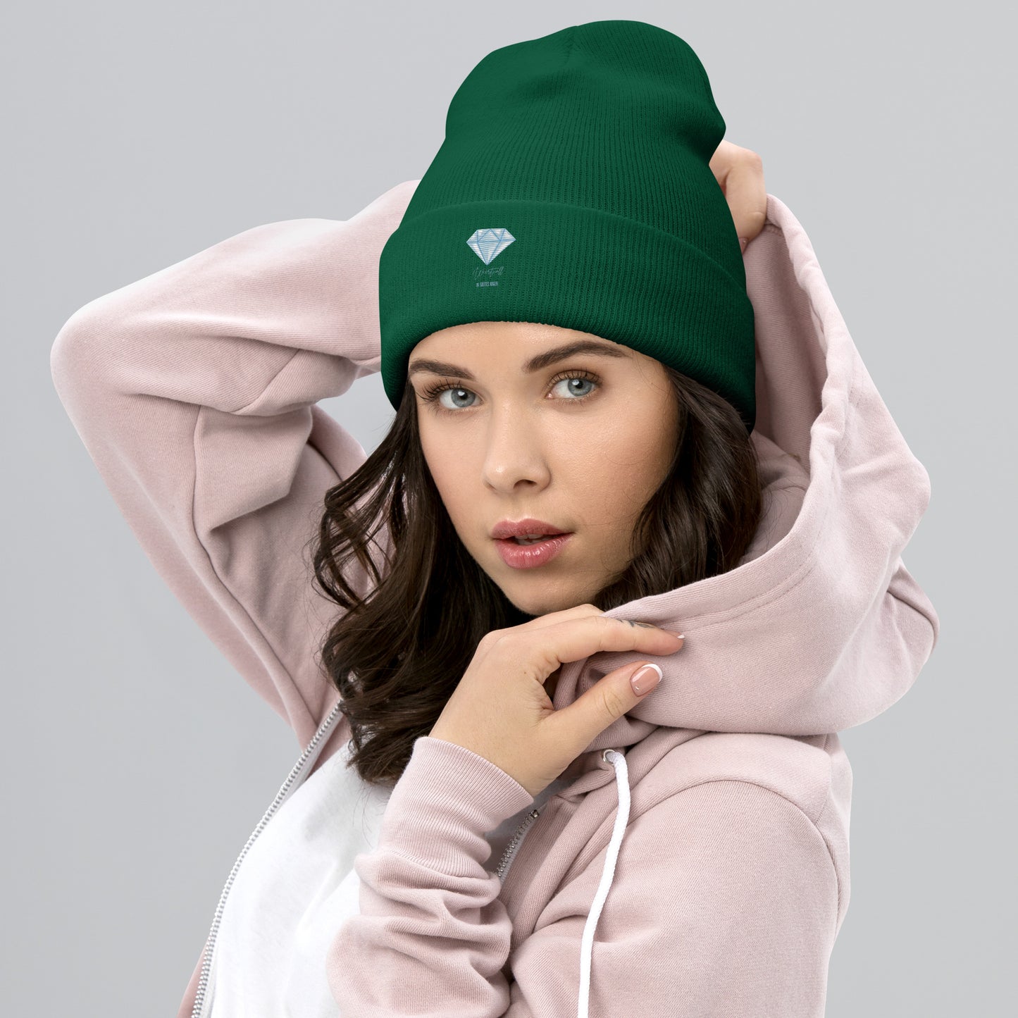 Umgeschlagene Beanie