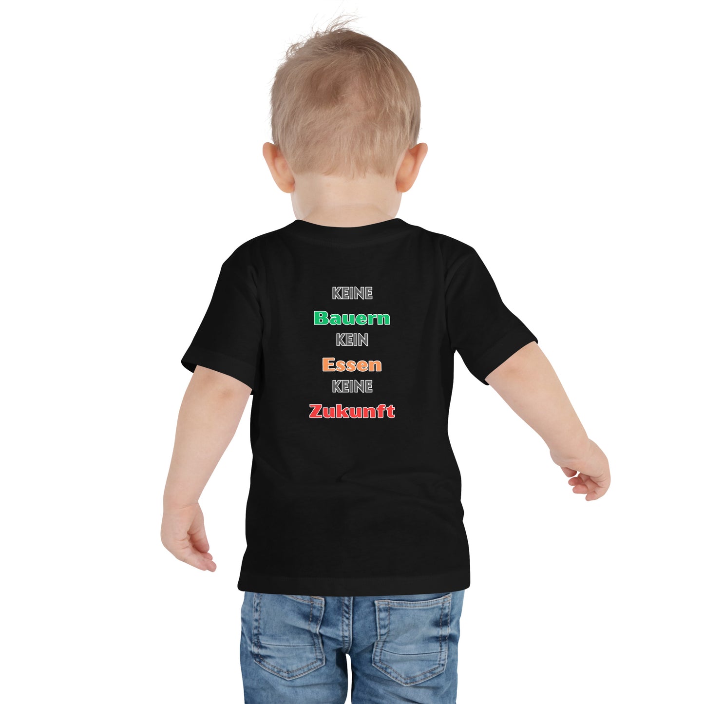 0-A-00 Keine Bauern Kein Essen Keine Zukunft Kurzärmeliges Baby-T-Shirt