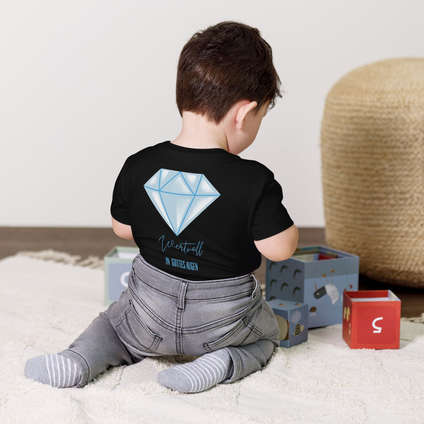 00-00 Wertvoll in Gottes Augen Kurzärmeliges Baby-T-Shirt