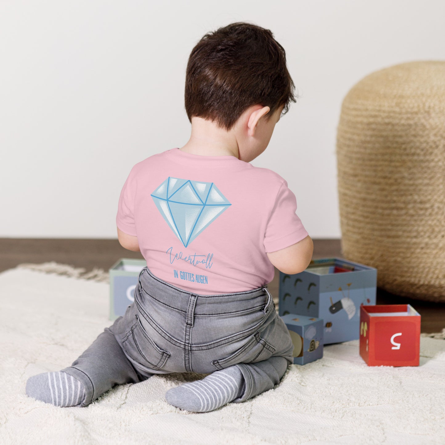 00-00 Wertvoll in Gottes Augen Kurzärmeliges Baby-T-Shirt