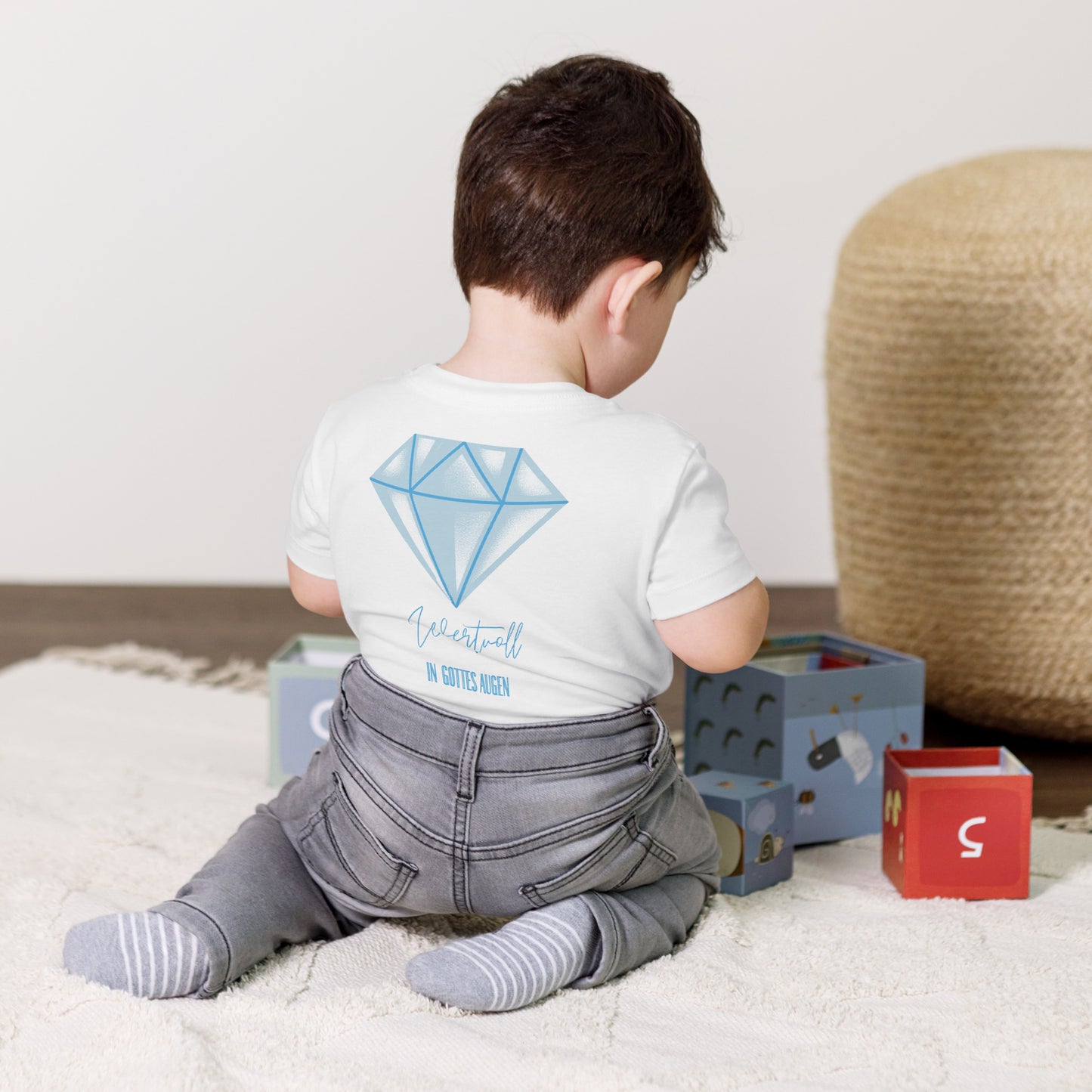 00-00 Wertvoll in Gottes Augen Kurzärmeliges Baby-T-Shirt