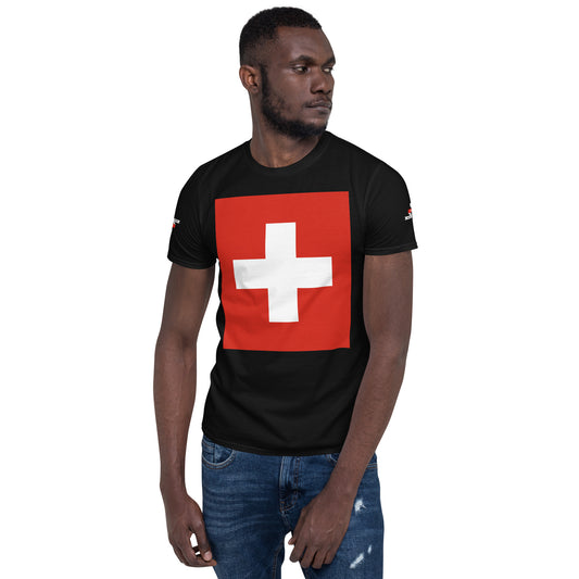 #02 Swiss flag *01 Short-Sleeve Unisex T-Shirt