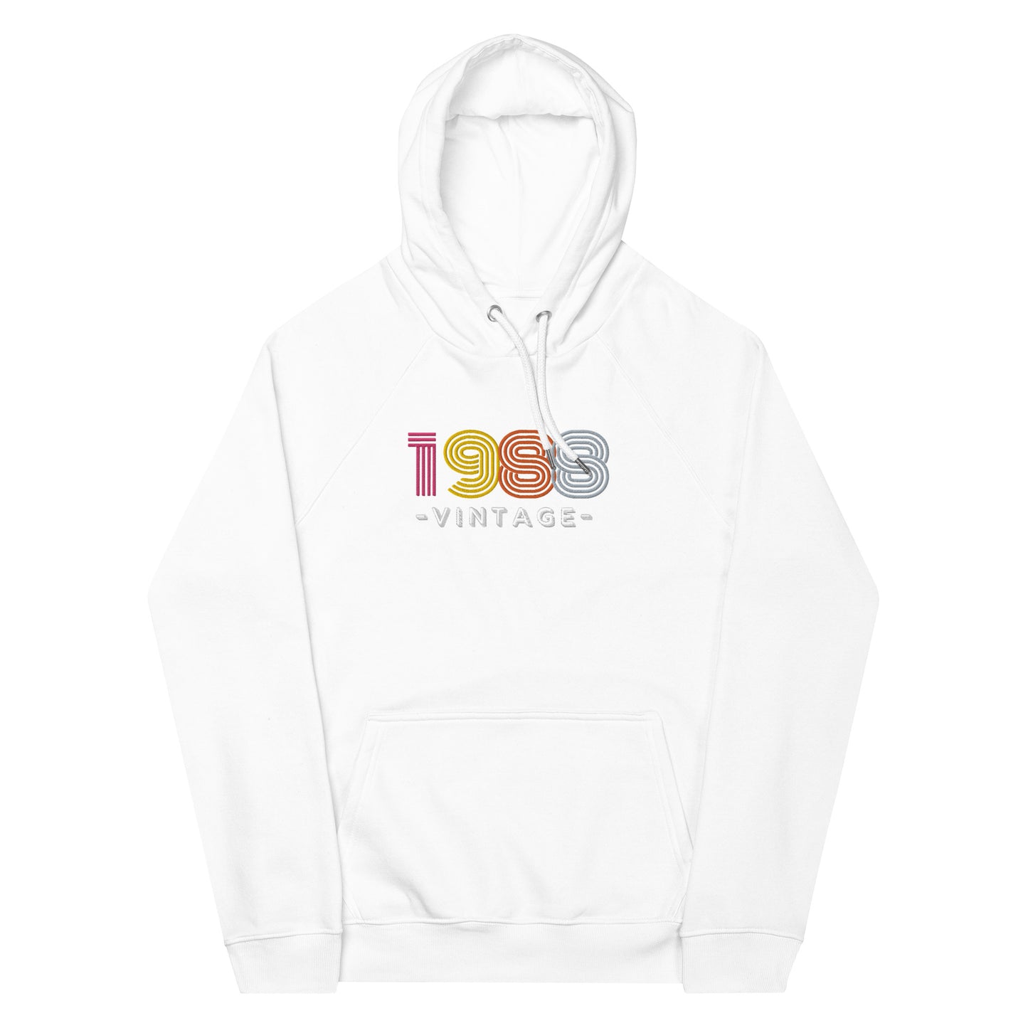 0-A-00 1988 vintage Unisex eco raglan hoodie
