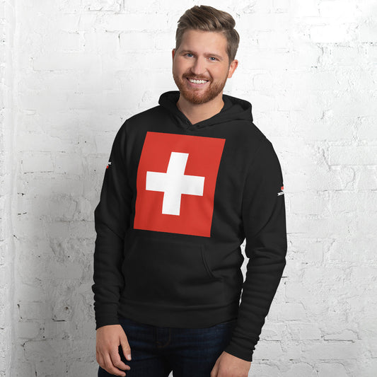 #02 Swiss flag *01 Unisex hoodie